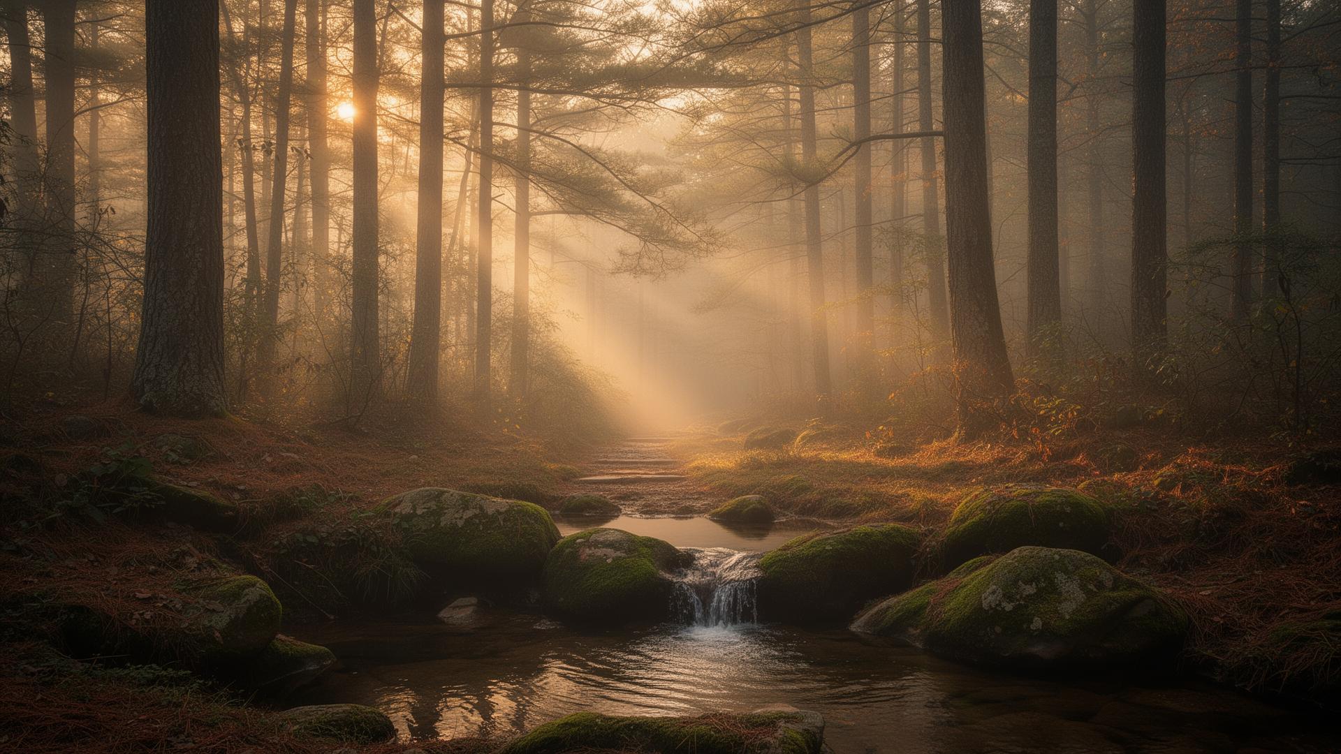 Sunlit ripples on water